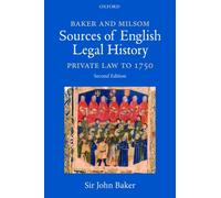 Baker - and Milsom's Sources of English Legal History Private Law to - N555z