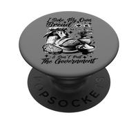 Baker Bake Own Bread Dont Trust Government Sourdough Funny PopSockets Adhesive PopGrip
