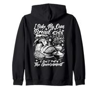 Baker Bake Own Bread Dont Trust Government Sourdough Funny Zip Hoodie