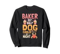 Baker By Day Dog Cuddler By Night German Shepherd Sweatshirt