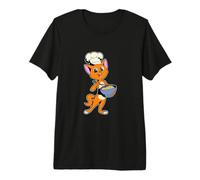 Baker - Cartoon cat Bakes Cake Premium T-Shirt