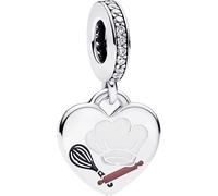 Baker Chef Charm 925 Silver Charm Compatible with Pandora Charms, Trollbeads, Chamilia, Biagi and Many Other UK Charm Bracelets.