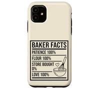 Baker Facts Funny Nutrition Parody Sourdough Bread Baking Case for iPhone 11