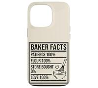 Baker Facts Funny Nutrition Parody Sourdough Bread Baking Case for iPhone 13 Pro