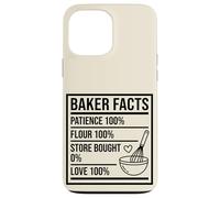 Baker Facts Funny Nutrition Parody Sourdough Bread Baking Case for iPhone 13 Pro Max