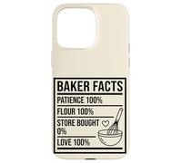 Baker Facts Funny Nutrition Parody Sourdough Bread Baking Case for iPhone 15 Pro Max