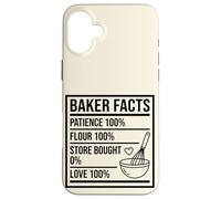 Baker Facts Funny Nutrition Parody Sourdough Bread Baking Case for iPhone 16 Plus