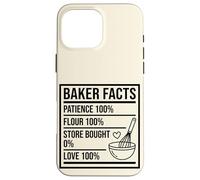 Baker Facts Funny Nutrition Parody Sourdough Bread Baking Case for iPhone 16 Pro Max
