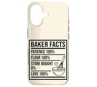 Baker Facts Funny Nutrition Parody Sourdough Bread Baking Case for iPhone 17