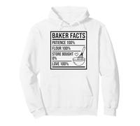 Baker Facts Funny Nutrition Parody Sourdough Bread Baking Pullover Hoodie