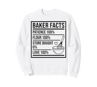Baker Facts Funny Nutrition Parody Sourdough Bread Baking Sweatshirt
