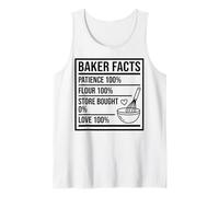 Baker Facts Funny Nutrition Parody Sourdough Bread Baking Tank Top