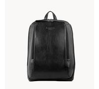 BAKER' Full Grain Leather Double Zip Laptop Backpack Assots London Black One Size