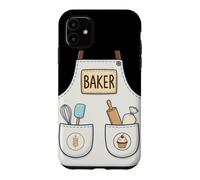 Baker Funny Cute Baking Pastry Chef Apron Costume Case for iPhone 11