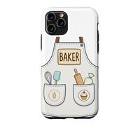 Baker Funny Cute Baking Pastry Chef Apron Costume Case for iPhone 11 Pro