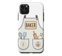 Baker Funny Cute Baking Pastry Chef Apron Costume Case for iPhone 11 Pro Max