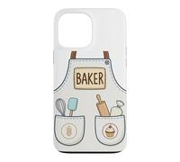 Baker Funny Cute Baking Pastry Chef Apron Costume Case for iPhone 13 Pro Max