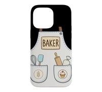 Baker Funny Cute Baking Pastry Chef Apron Costume Case for iPhone 14 Pro Max