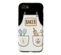 Baker Funny Cute Baking Pastry Chef Apron Costume Case for iPhone SE (2020) / 7/8