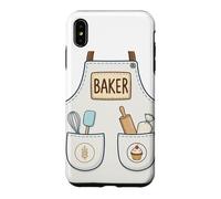 Baker Funny Cute Baking Pastry Chef Apron Costume Case for iPhone XS Max