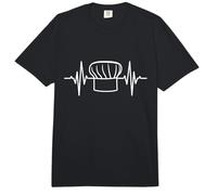 Baker Hat Pulse Line Baking Enthusiast Pastry Comfort Colors Adult Heavyweight T-Shirt