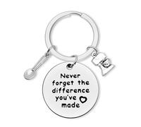 Baker Keychain Baking Lovers Cooking Gifts Culinary Gifts for Chefs Women Men Thank You Gift for Baker Chef Graduation Present Inspirational Birthday Gift for Cooking Lovers Coworker Friends