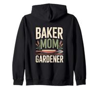 Baker Mom Gardener Baking And Gardening Life Zip Hoodie