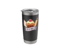 Baker Pastry Chef Life is Sweet Cupcake Stainless Steel Insulated Tumbler