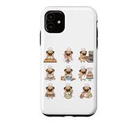 Baker Pug Chef Cookies Cupcakes Baking Pug Case for iPhone 11