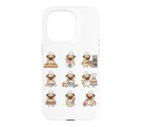 Baker Pug Chef Cookies Cupcakes Baking Pug Case for iPhone 15 Pro