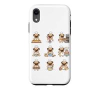 Baker Pug Chef Cookies Cupcakes Baking Pug Case for iPhone XR