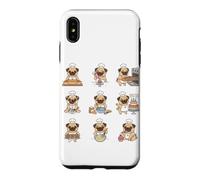 Baker Pug Chef Cookies Cupcakes Baking Pug Case for iPhone XS Max