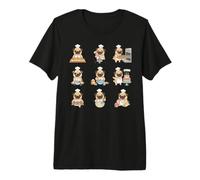Baker Pug Chef Cookies Cupcakes Baking Pug Premium T-Shirt