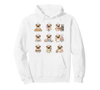 Baker Pug Chef Cookies Cupcakes Baking Pug Pullover Hoodie