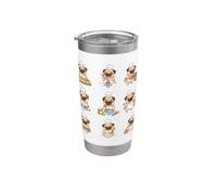 Baker Pug Chef Cookies Cupcakes Baking Pug Stainless Steel Insulated Tumbler