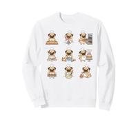 Baker Pug Chef Cookies Cupcakes Baking Pug Sweatshirt