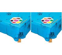 Baker Ross AC773 Tablecover, Blue, 150cm x 150cm (Pack of 2)