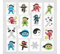 Baker Ross AC858 Ninja Temporary Tattoos, 24 Count (Pack of 1)