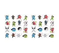 Baker Ross AC858 Ninja Temporary Tattoos, 24 Count (Pack of 2)
