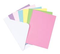 Baker Ross AF358 Blank Coloured Greeting Cards (Pack of 12) To Colour in, Decorate and Personalise, 148mm x 105mm