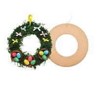 Baker Ross AF903 Craft Wreaths - Pack of 10, Wreath Making Kit, Great for Christmas Wreath Diy Kit, Wreath Making Supplies for Autumn and Wreaths for Crafts for Children,Brown,21cm