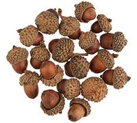 Baker Ross AF927 Natural Acorns Value Pack - Ideal for Kids' Arts and Crafts, Christmas, Sensory Stimulation, and More (Pack of 50)