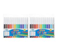 Baker Ross AF962 Broad Tip Marker Pens Value Pack for Children to Draw and Colour-in Arts and Crafts (Pack of 24)