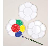 Baker Ross Flower Paint Palettes - Pack of 3, Easter Crafts, Craft For Kids (AF994)