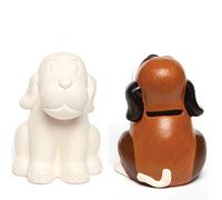 Baker Ross AG762 Dog Ceramic Coin Banks (Pack of 2)