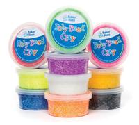 Baker Ross AR283 Poly Bead Foam Clay (Pack of 10, Pieces) Multicolour, 35g