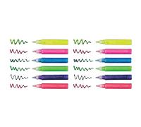 Baker Ross AR322 Glitter Glue Pens in Neon Brights, for For Kids Arts and Crafts, Assorted, (Pack of 48)