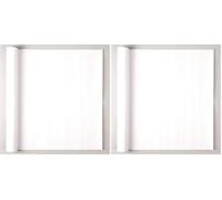 Baker Ross AR498 Blank Roll of 2 M Canvas Perfect for Painting and Artist Work, White (Pack of 2)