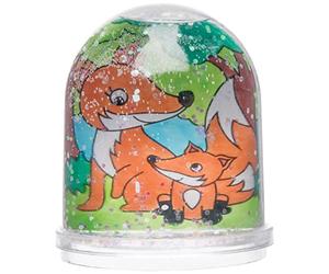 Baker Ross AR618 Woodland Animal Colour-in Snow Globes Value Pack - Creative Art and Craft Supplies for Kids to Make, Personalise and Decorate (Pack of 4), Assorted