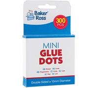 Baker Ross AR836 Mini Glue Dots - Kids' Crafts for Art Projects, Displays, Models and Decorations (Pack of 300)